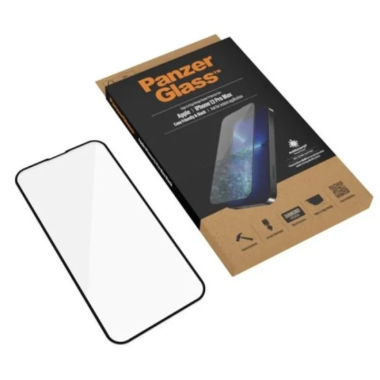 PanzerGlass Screen Protector for iPhone 13 Pro Max - Case Friendly Black